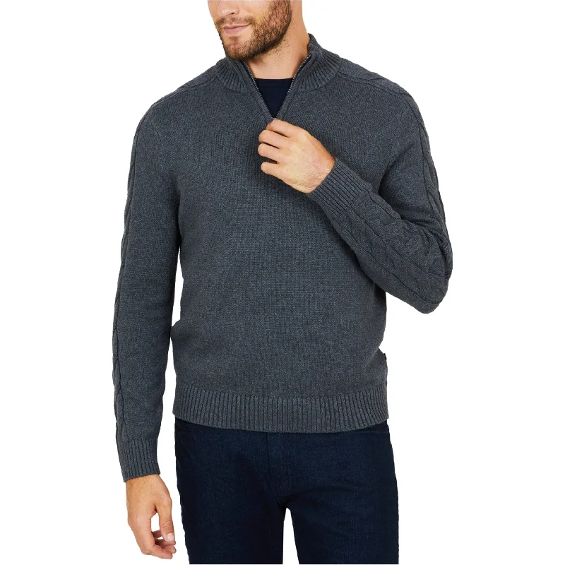 Men's Sweaters for Mild WeatherNautica Mens Cable Sleeve Pullover Sweater