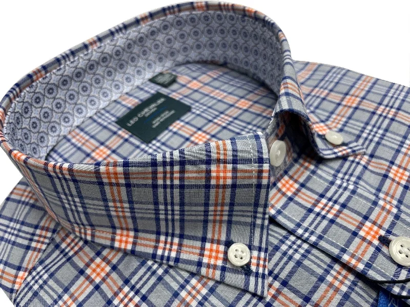 Men's Solid-Color Button-Down Shirts for VersatilityLeo Chevalier Long Sleeve Sport Shirt - 529487-7598 Men's Solid-Color Button-Down Shirts for VersatilityLeo Chevalier Long Sleeve Sport Shirt - 529487-7598