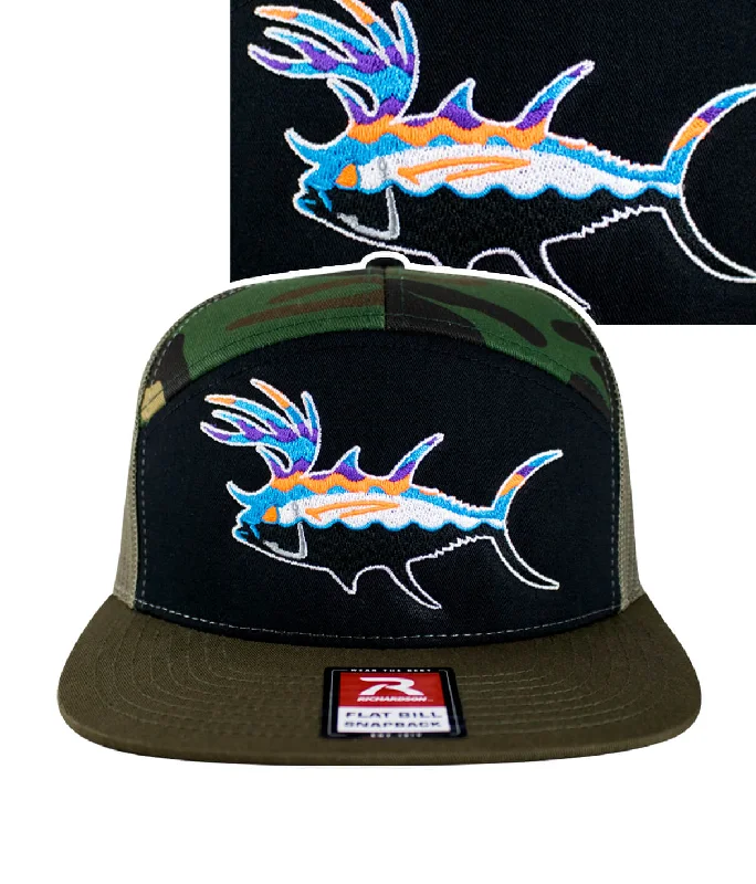 High-Quality Beanies"BUCK- EYE" Explorer 7 Panel Trucker Hat For Men And Women