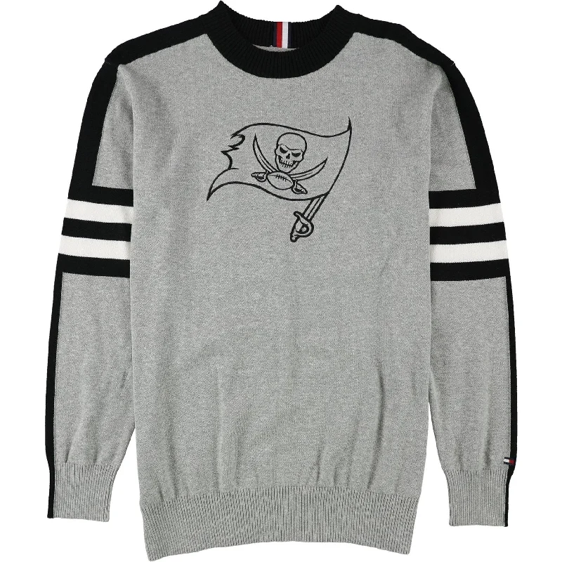 Men's Sweaters with Hooks and LoopsTommy Hilfiger Mens Tampa Bay Buccaneers Pullover Sweater, Grey, Medium Men's Sweaters with Hooks and LoopsTommy Hilfiger Mens Tampa Bay Buccaneers Pullover Sweater, Grey, Medium