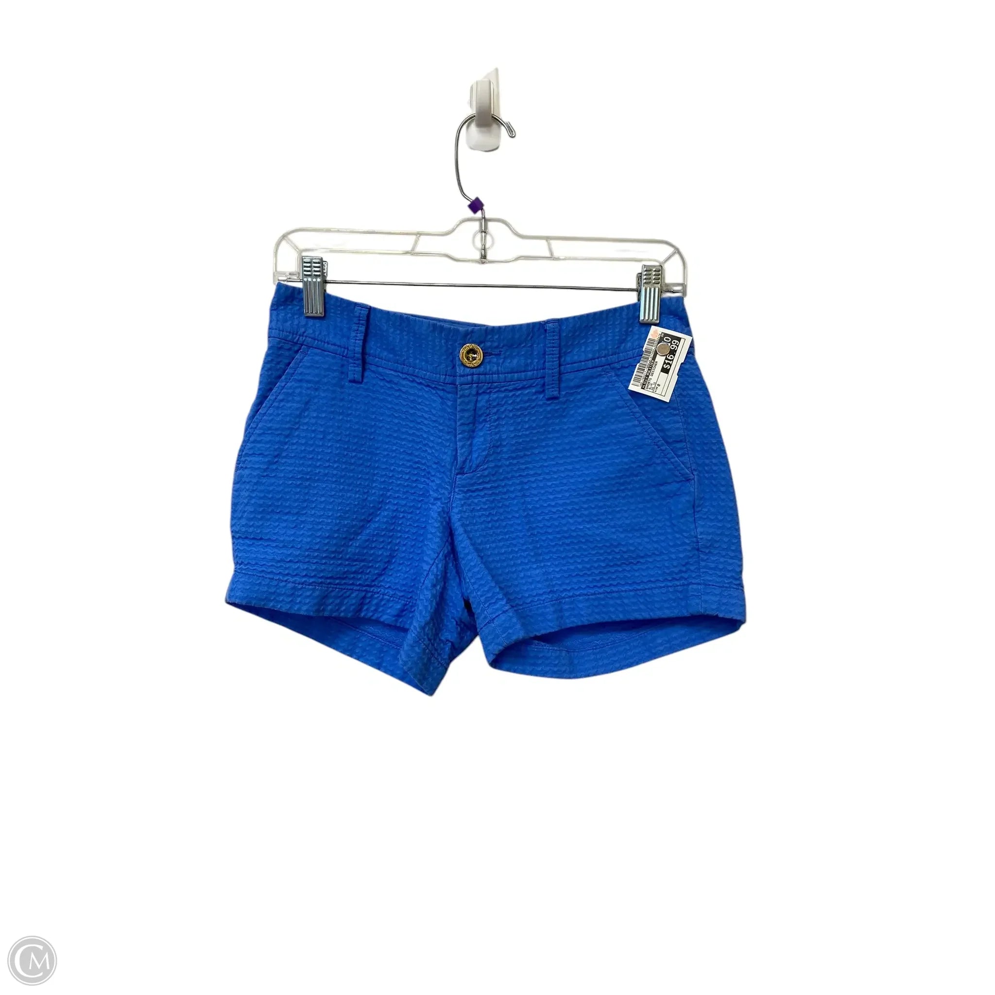 Men's Long-Lasting Cargo ShortsShorts Designer By Lilly Pulitzer In Blue, Size: 0