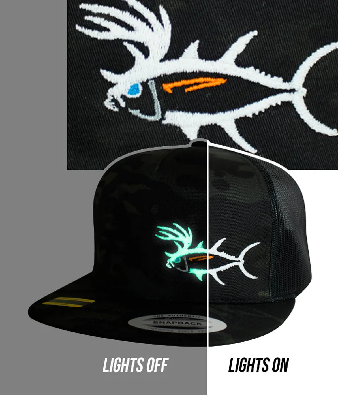 Embroidered Bucket Hats"Buck-Eye LP" Evening Glow Unisex Snapback Trucker Hat
