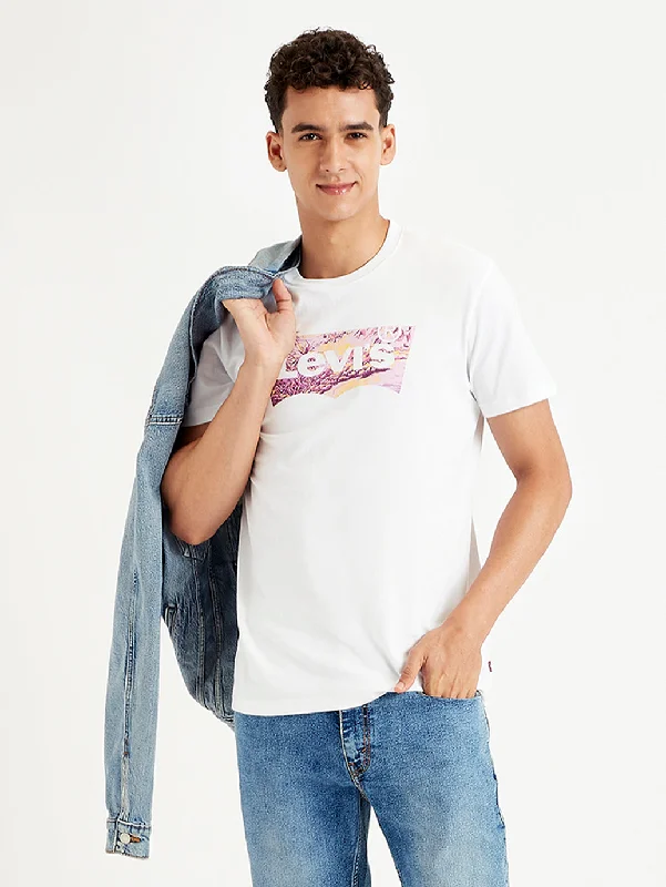 Men's Shirts with Raw-Edge HemlinesMen's Brand Logo Slim Fit T-Shirt