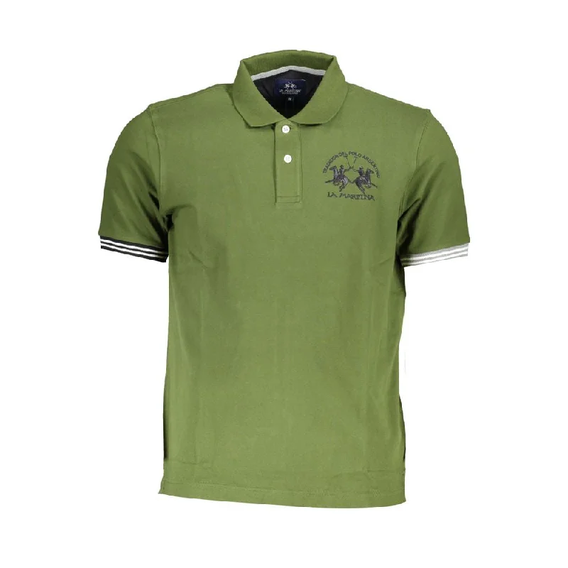 Men's Shirts with Button-Down PocketsLa Martina  Cotton Polo Men's Shirt