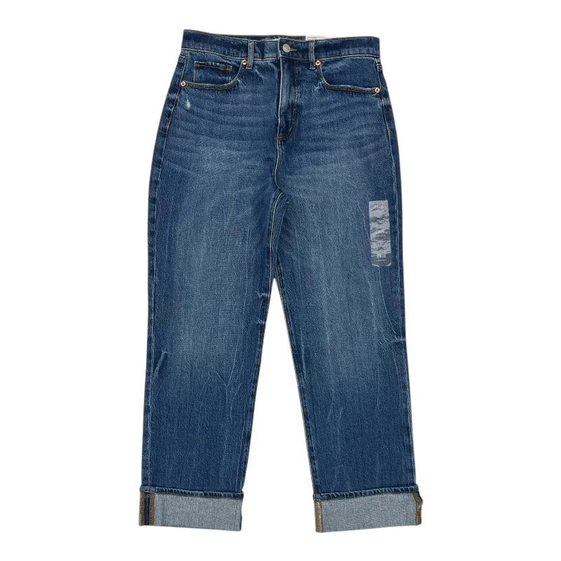 Casual Ripped Men's JeansJeans Straight By Loft In Blue Denim, Size:6