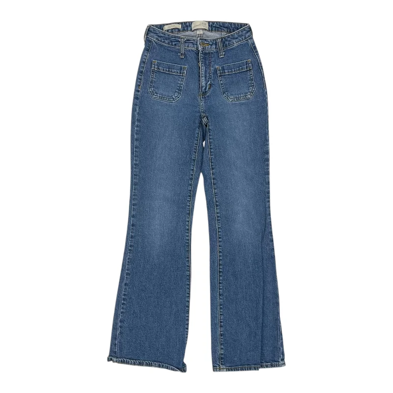 Men's Jeans with Stretch FabricJeans Flared By Universal Thread In Blue Denim, Size:0 Men's Jeans with Stretch FabricJeans Flared By Universal Thread In Blue Denim, Size:0
