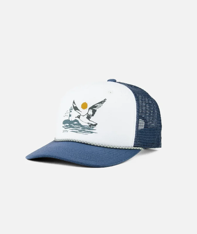 Lightweight Baseball CapsBarnie Foam Trucker - White