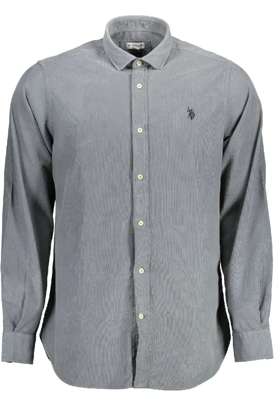 Men's Shirts with Mandarin CollarsU.S. POLO ASSN. Elegant Slim Fit  Button-Down Men's Shirt