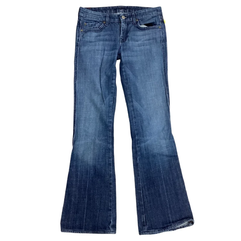 Flexible Stretch Men's JeansJeans Designer By 7 For All Mankind In Blue Denim, Size: 4 Flexible Stretch Men's JeansJeans Designer By 7 For All Mankind In Blue Denim, Size: 4