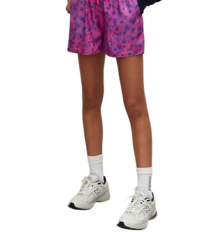 Adventure-Inspired Men's Outdoor Short PantsGirl's Sompa Floral Draw String Shorts In Floral Pink Adventure-Inspired Men's Outdoor Short PantsGirl's Sompa Floral Draw String Shorts In Floral Pink