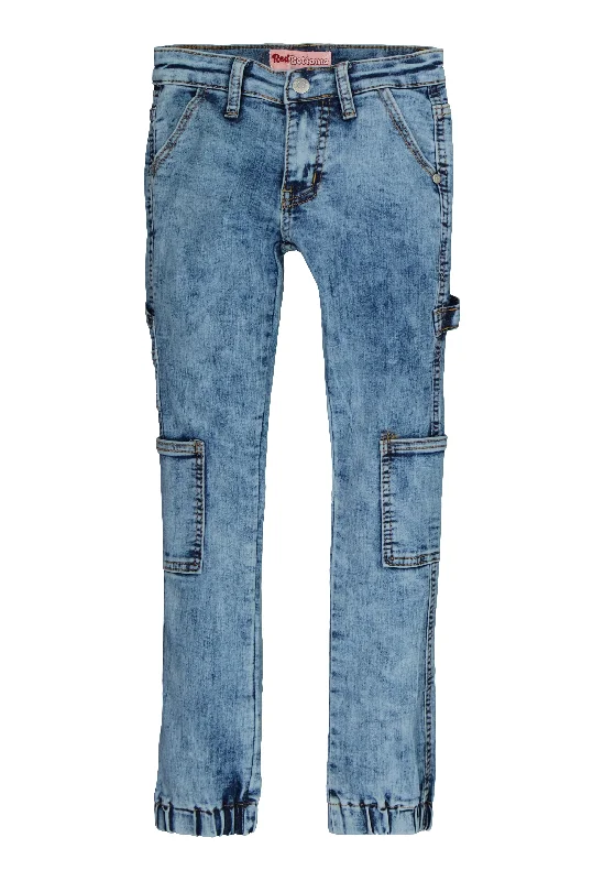 Vintage Men's JeansGirls Side Pocket Acid Wash Denim Joggers