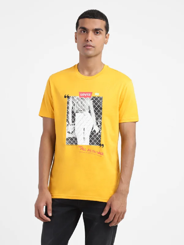 Men's Shirts with Mandarin CollarsMen's Graphic Print Regular Fit T-shirt