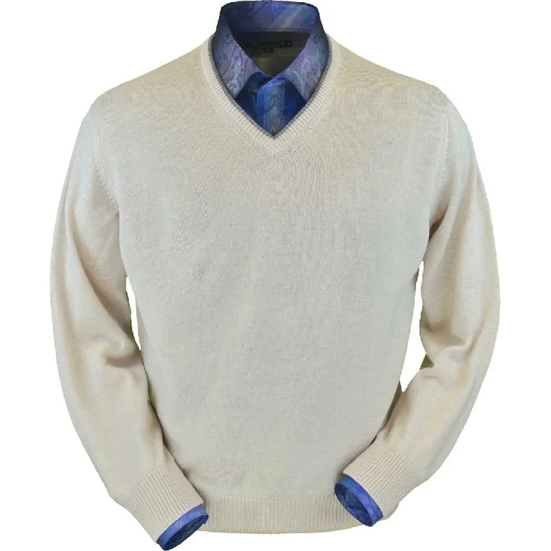 Men's Sweaters in Neutral ColorsRoyal Alpaca V-Neck Sweater in Natural by Peru Unlimited Men's Sweaters in Neutral ColorsRoyal Alpaca V-Neck Sweater in Natural by Peru Unlimited