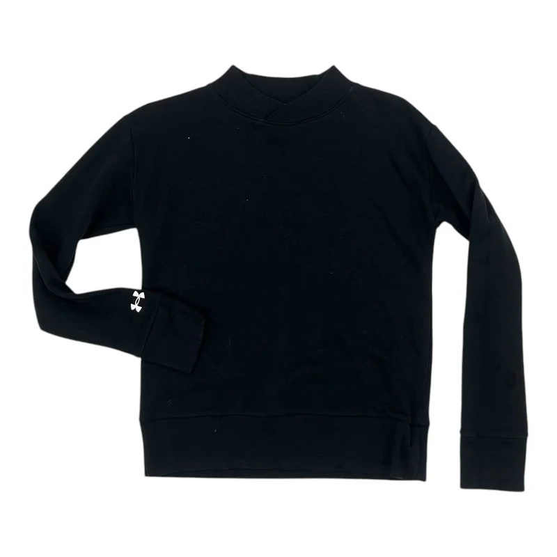 Men's Hoodies with Ribbed HemsAthletic Sweatshirt Crewneck By Under Armour In Black, Size:S Men's Hoodies with Ribbed HemsAthletic Sweatshirt Crewneck By Under Armour In Black, Size:S