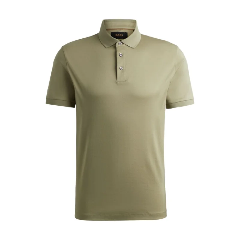 Men's Shirts with Pleated HemlinesRegular-fit polo shirt in mercerized Italian cotton Men's Shirts with Pleated HemlinesRegular-fit polo shirt in mercerized Italian cotton