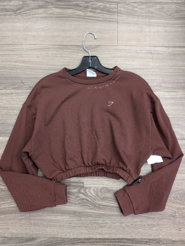 Men's Hoodies for LayeringSweatshirt Crewneck By Gym Shark In Brown, Size: S