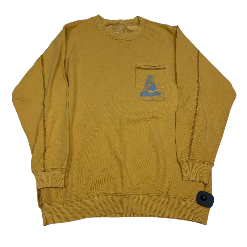 Best Men's Pullover HoodiesSweatshirt Crewneck By Aerie In Yellow, Size: Xs