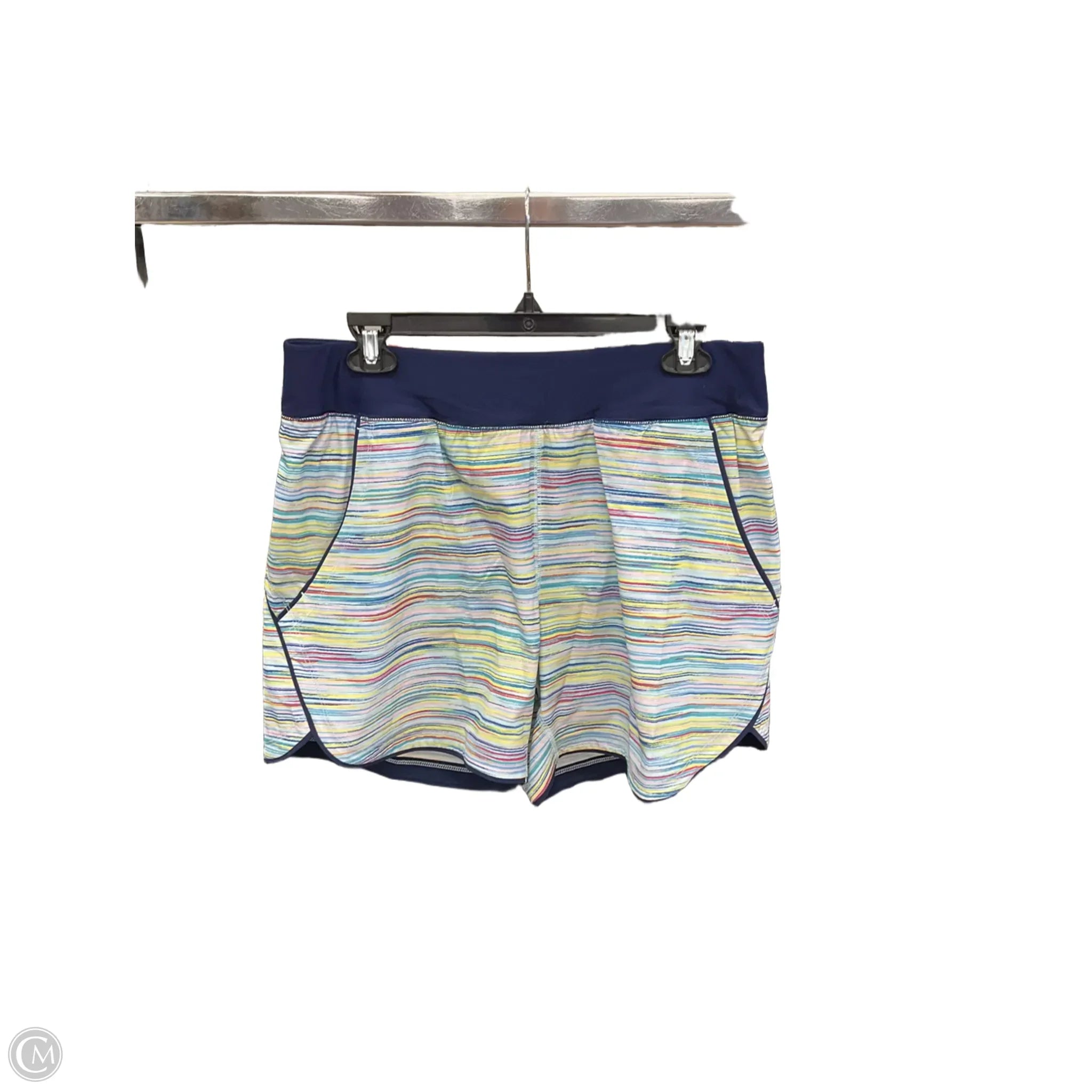 Men's Water-Resistant Swim and Beach ShortsShorts By Lands End In Striped Pattern, Size: 12 Men's Water-Resistant Swim and Beach ShortsShorts By Lands End In Striped Pattern, Size: 12