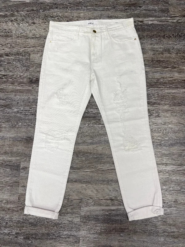 Premium Men's JeansJeans Designer By Frame In White Denim, Size: 2