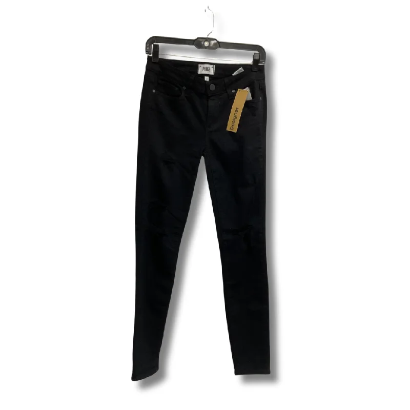 Men's Jeans with a Destroyed LookJeans Designer By Paige In Black, Size: 4