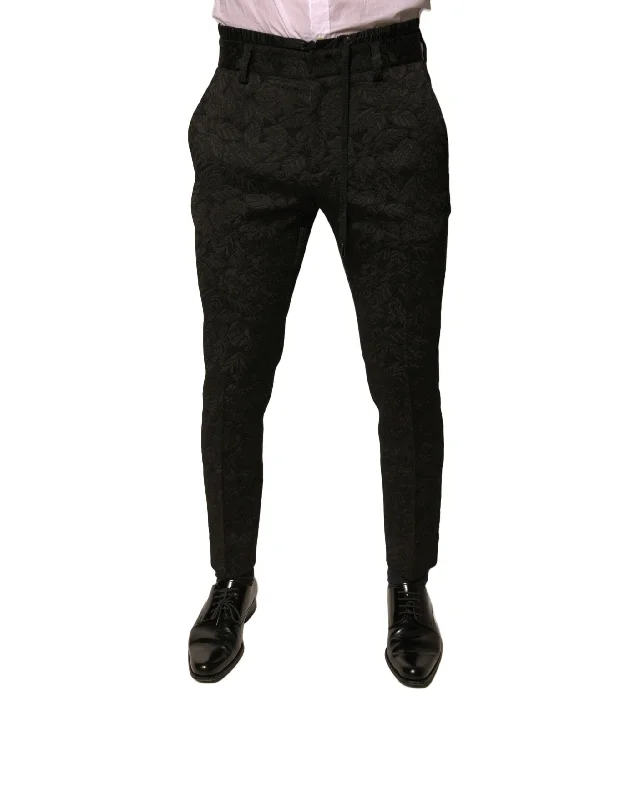 Baggy Men's JeansDolce & Gabbana Brocade Polyester Skinny Men Dress Men's Pants
