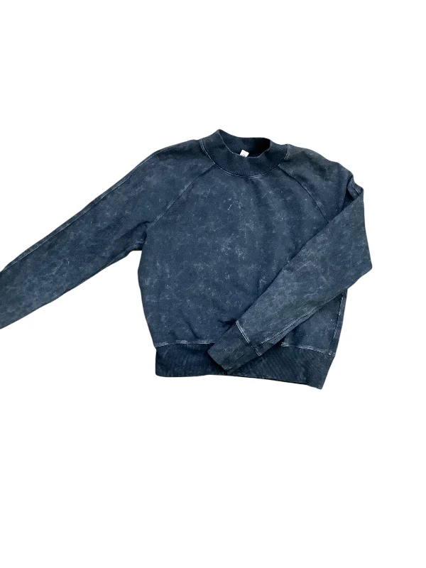 Men's Hoodies with Quick-Dry FabricAthletic Sweatshirt Crewneck By Lululemon In Blue, Size: 4 Men's Hoodies with Quick-Dry FabricAthletic Sweatshirt Crewneck By Lululemon In Blue, Size: 4