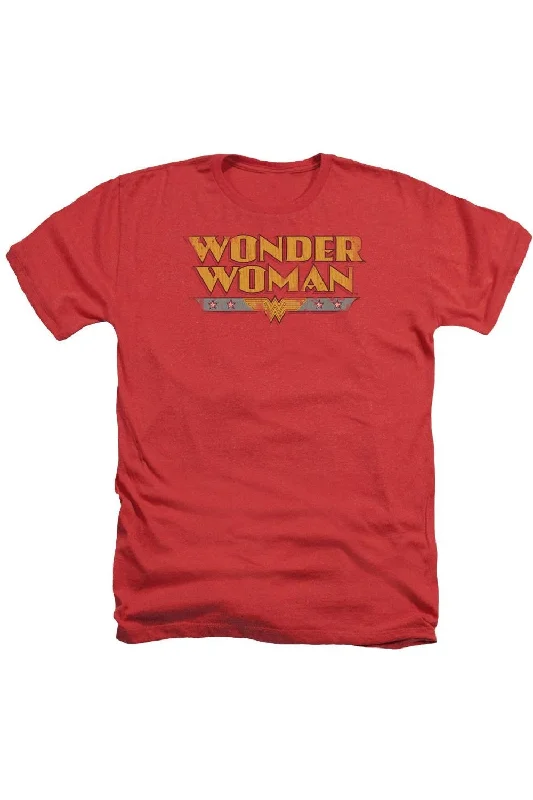 Men's Shirts with Button-Down PocketsDC Comics Wonder Woman Logo Adult Heather Tee / T-Shirt Men's Shirts with Button-Down PocketsDC Comics Wonder Woman Logo Adult Heather Tee / T-Shirt