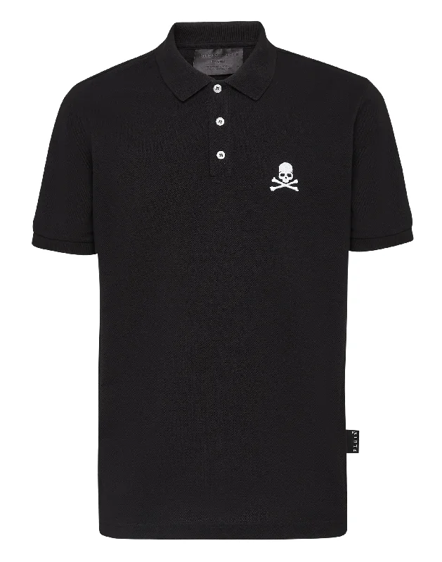 Men's Shirts with Embellished HemlinesSlim Fit Polo shirt SS Skull