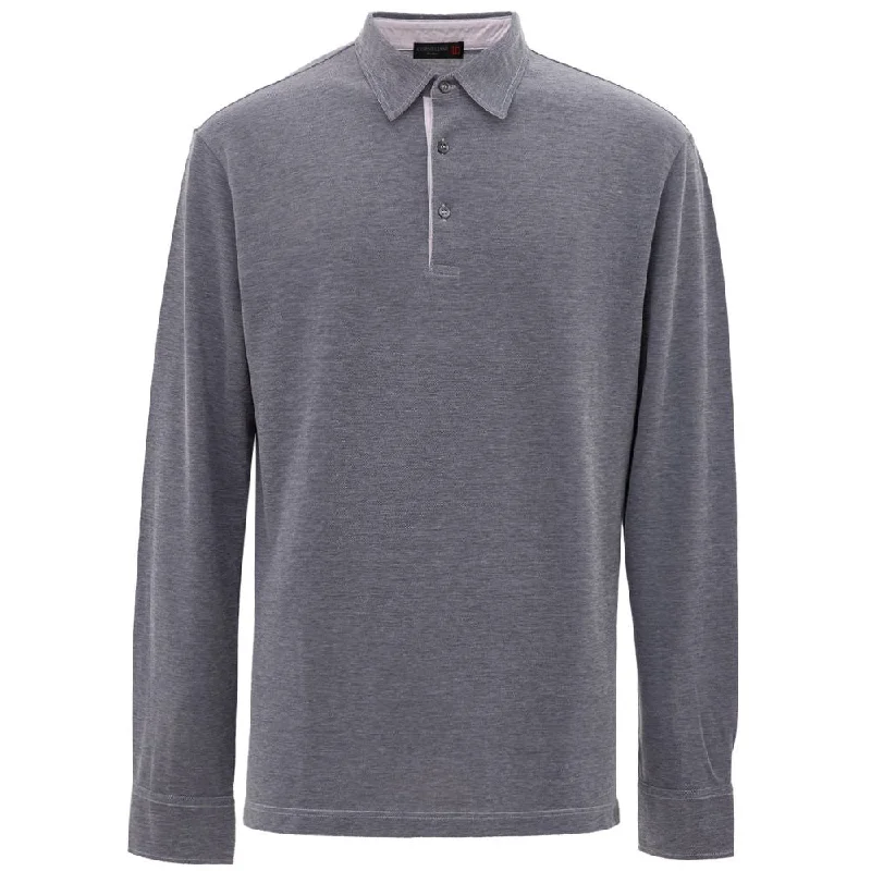 Men's Shirts with Floral PrintsCorneliani  Cotton Polo Men's Shirt