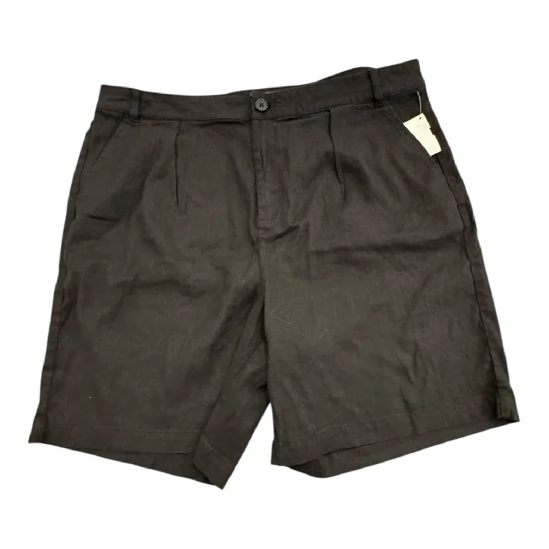 Flexible Stretch Men's JeansShorts By Not Your Daughters Jeans In Black, Size:14