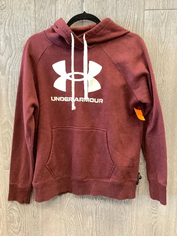 Men's Hoodies for LoungingAthletic Sweatshirt Hoodie By Under Armour In Red, Size: M Men's Hoodies for LoungingAthletic Sweatshirt Hoodie By Under Armour In Red, Size: M