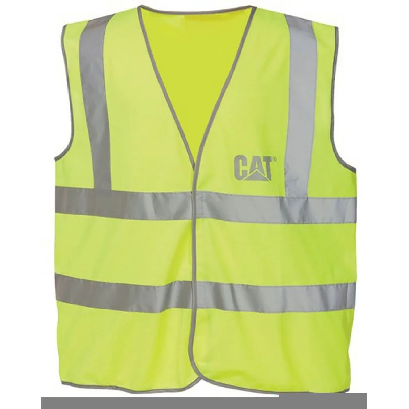 Men's Coats with Contrast StitchingCaterpillar Printed Hi-Vis Vest Mens