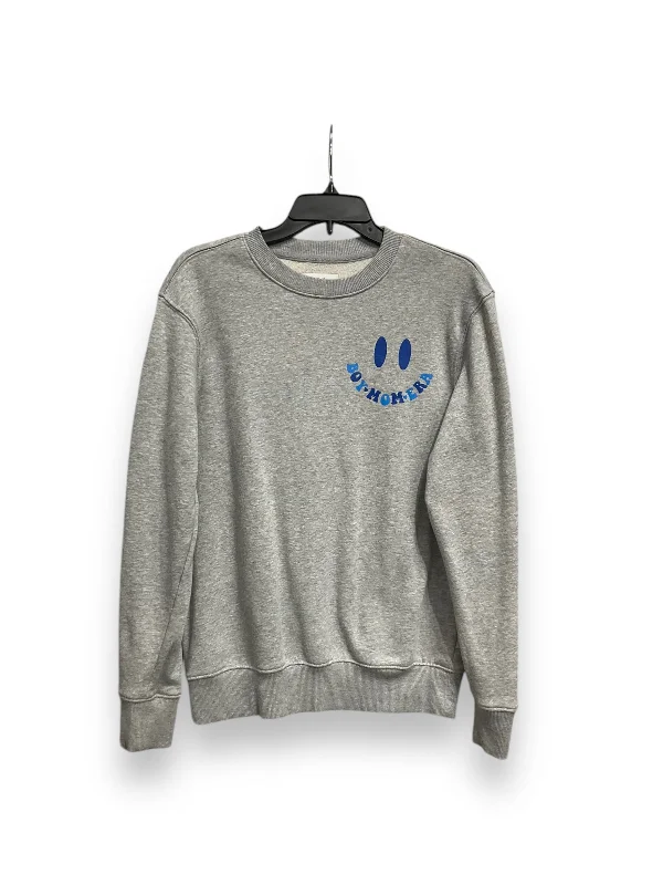 Men's Hoodies for Winter SportsSweatshirt Crewneck By Clothes Mentor In Grey, Size: M Men's Hoodies for Winter SportsSweatshirt Crewneck By Clothes Mentor In Grey, Size: M