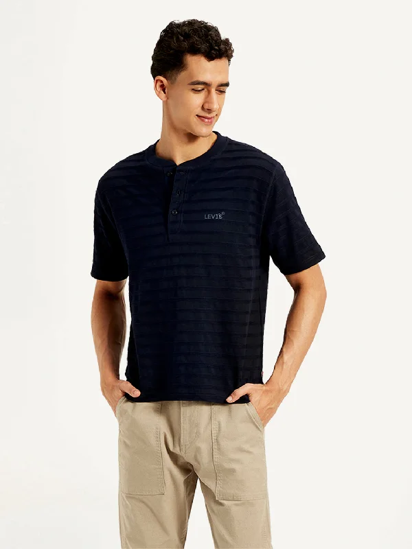 Men's Unique and Designer TopsMen's Striped Slim Fit T-Shirt