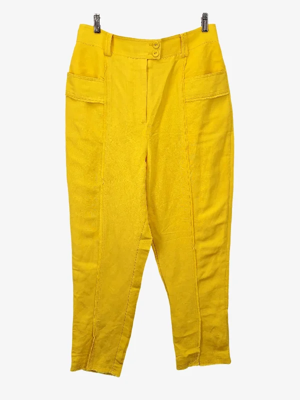 Everyday Casual Men's JeansAje Martino Daisy Yellow Tapered Pants Size 16