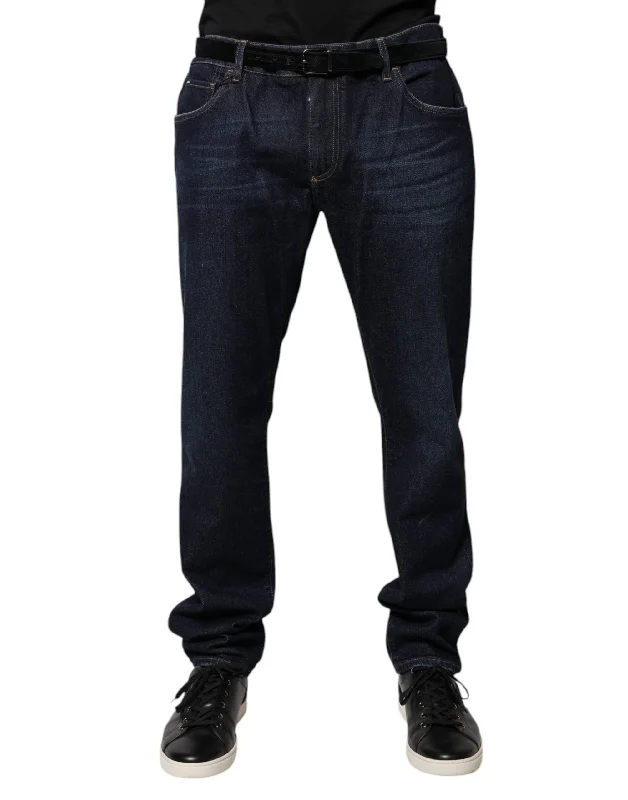 Stylish Men's JeansDolce & Gabbana  Cotton Skinny Men's Jeans
