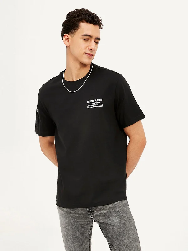 Men's Shirts with Velcro ClosuresMen's Brand Logo Crew Neck Utility T-shirt