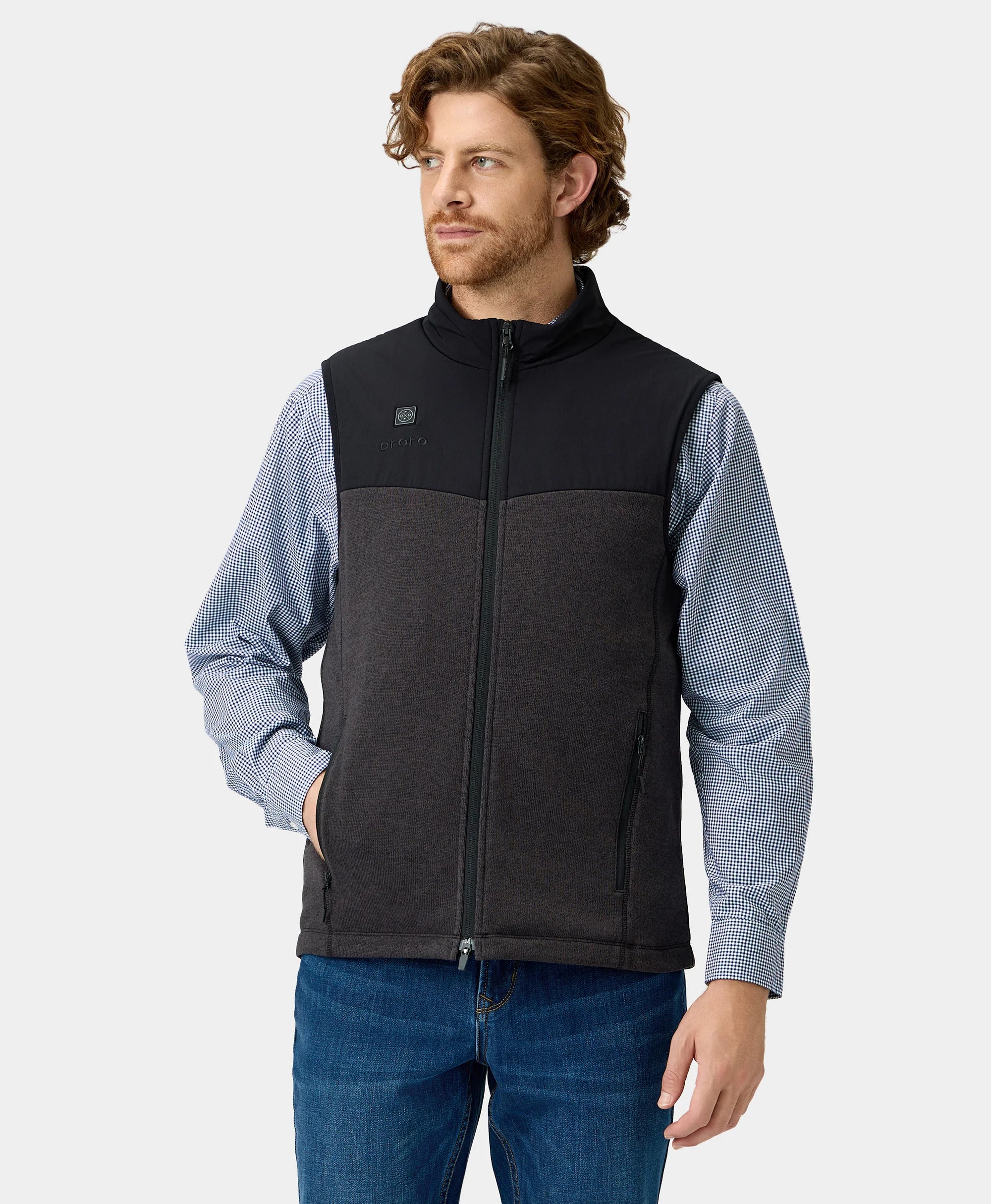 Men's Coats for Winter SportsAugusta Men's Heated Sweater Fleece Vest