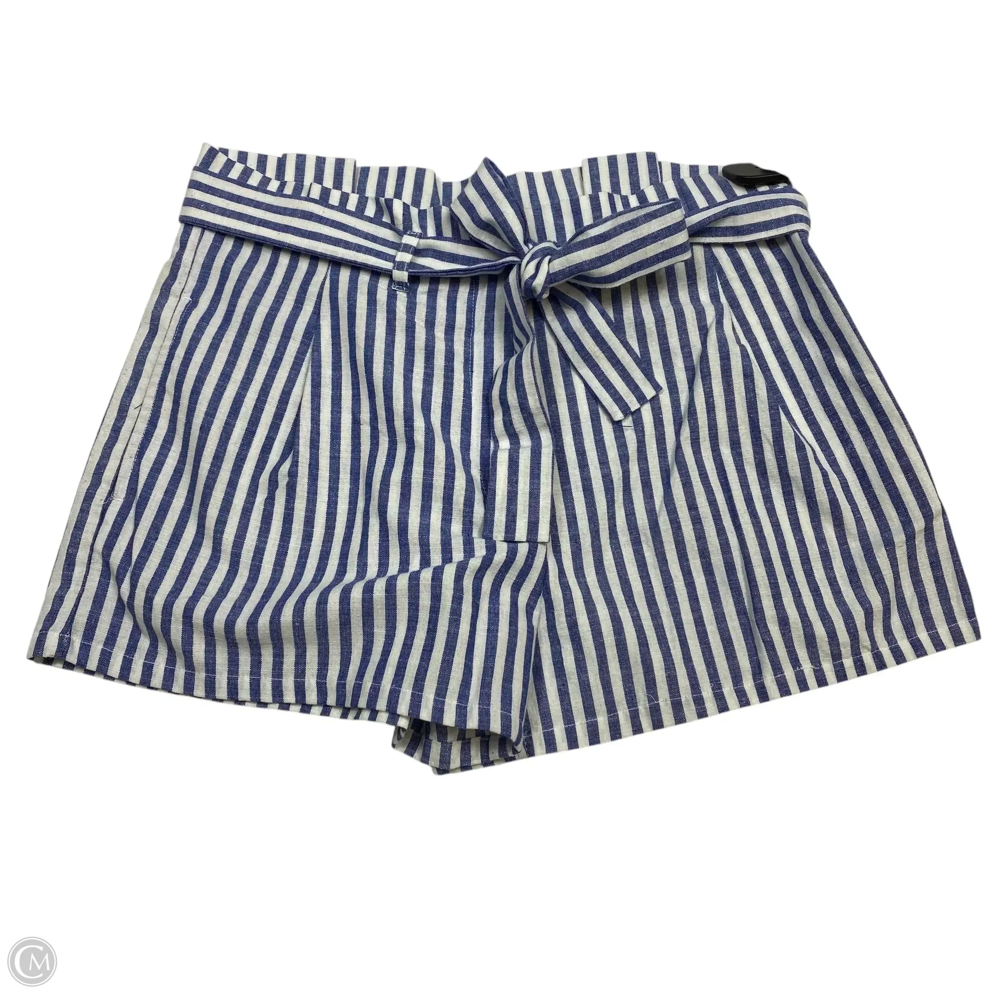 Breathable Men's Exercise ShortsShorts By Love Tree In Blue & White, Size: S