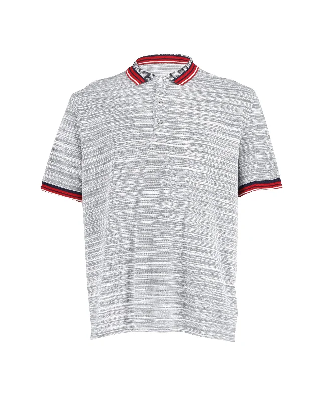 Solid-Colored Men's ShirtsMissoni Striped Polo T-shirt in Multicolor Cotton
