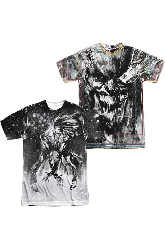 Men's Dressy Shirts for Formal EventsJustice League of America Sketchy Joker (Front/Back Print) Short Sleeve Adult Poly Crew Tee / T-Shirt Men's Dressy Shirts for Formal EventsJustice League of America Sketchy Joker (Front/Back Print) Short Sleeve Adult Poly Crew Tee / T-Shirt
