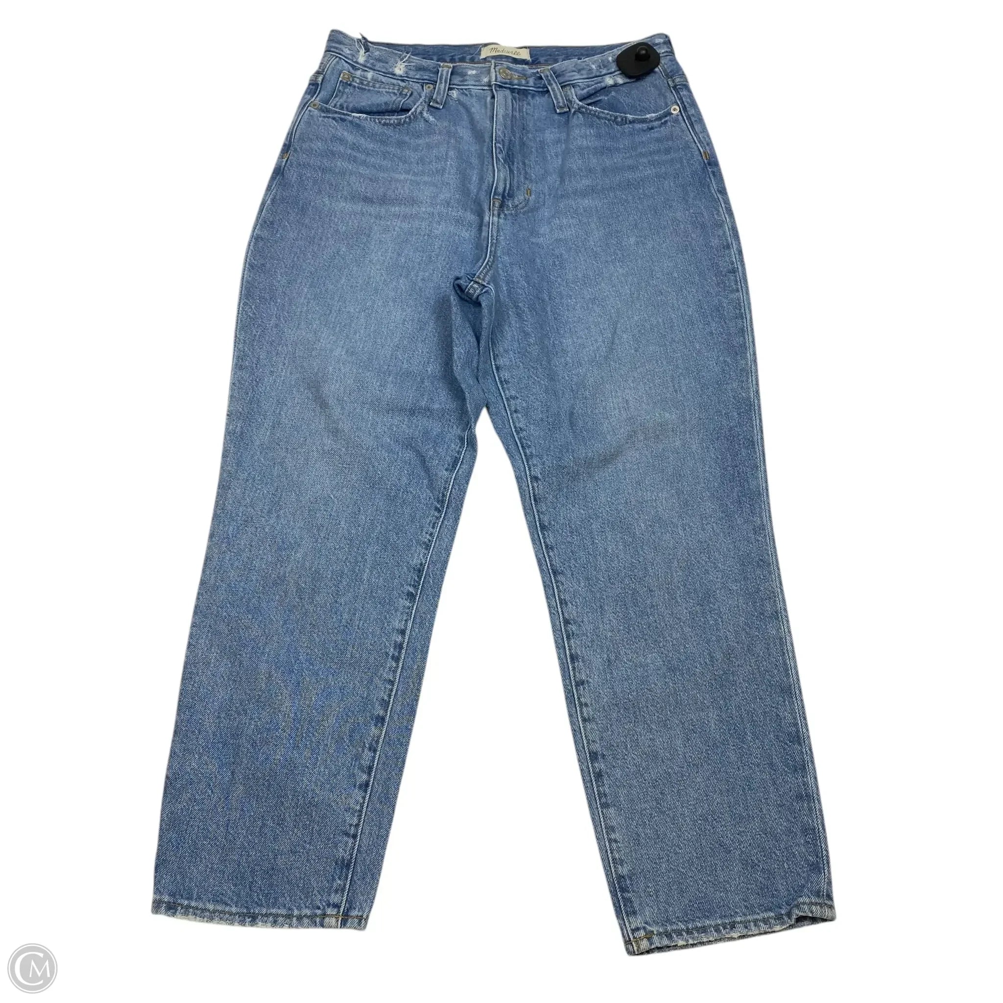 Men's Jeans with EmbroideryJeans Wide Leg By Madewell In Blue Denim, Size: 12