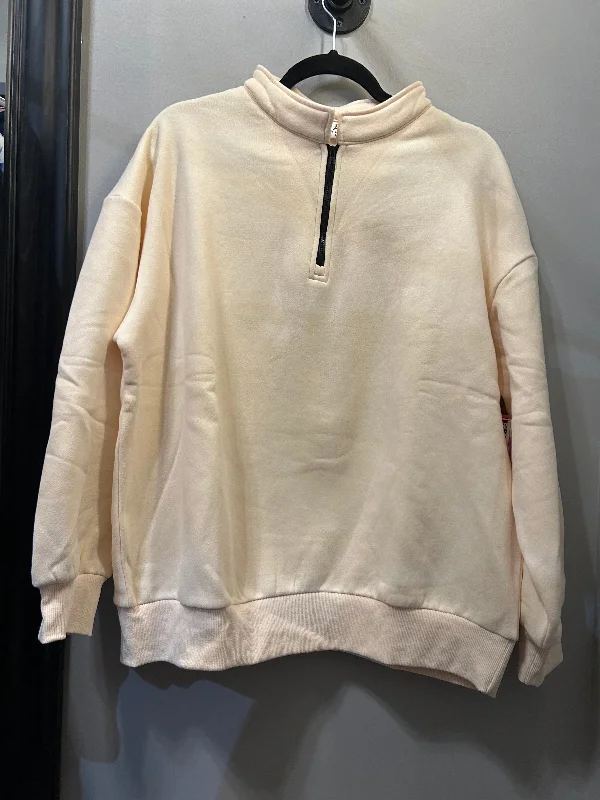 Men's Hoodies for LayeringSweatshirt Collar By anrabess In Cream, Size: L