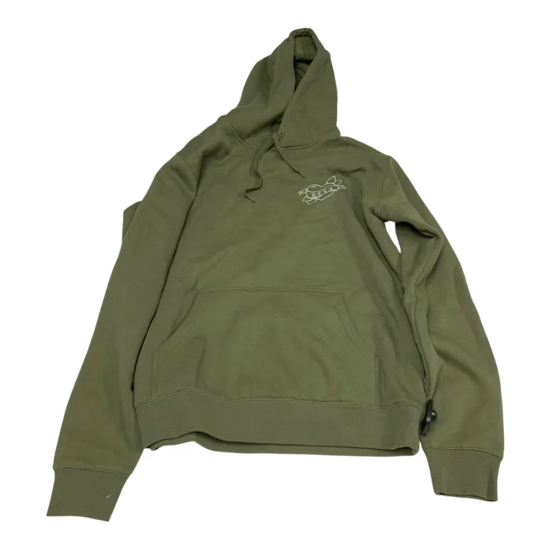 Functional Men's Workout HoodiesSweatshirt Hoodie By All Colour In Green, Size: L