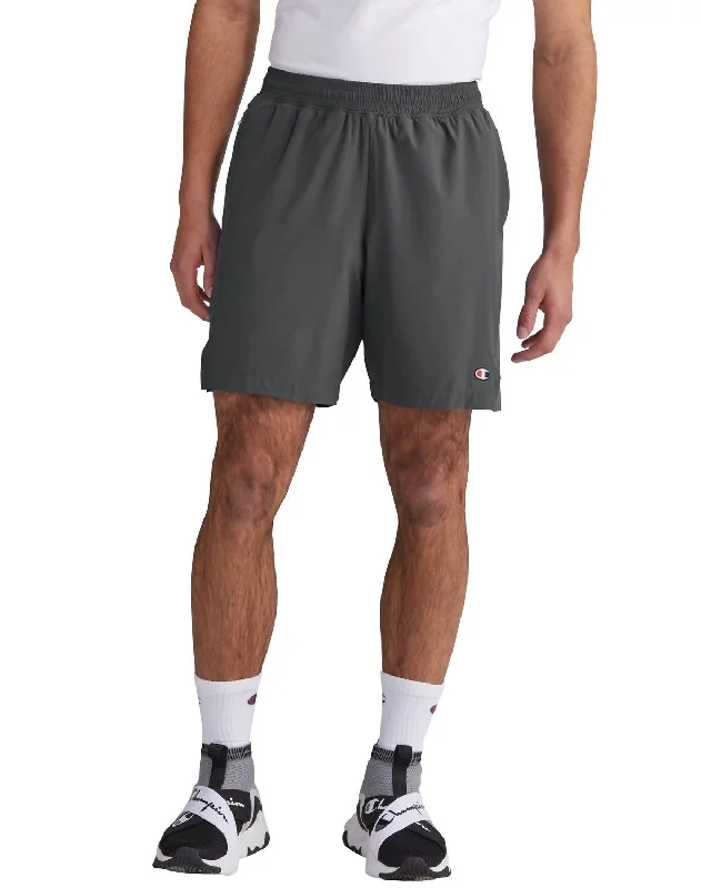 Men's Lightweight Travel and Adventure ShortsMvp Shorts With Total Support Pouch, C Logo 7" In Stealth Men's Lightweight Travel and Adventure ShortsMvp Shorts With Total Support Pouch, C Logo 7" In Stealth