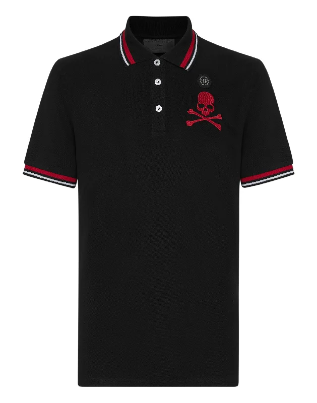 Men's Unique and Designer TopsSlim Fit Polo shirt SS Skull&Bones