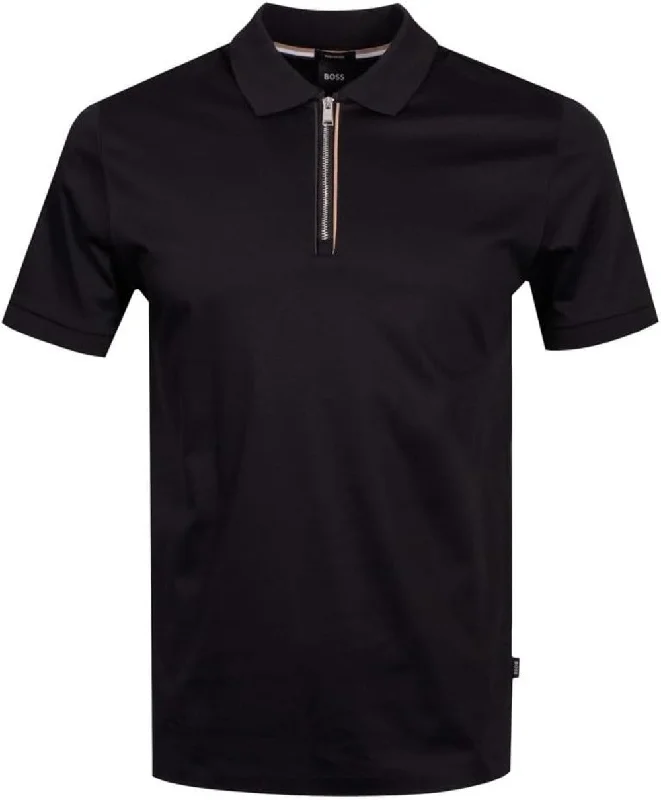 Men's Shirts with Embellished SleevesHugo Boss Men's Polston 36 Half-Zip Polo Shirt, Black Men's Shirts with Embellished SleevesHugo Boss Men's Polston 36 Half-Zip Polo Shirt, Black