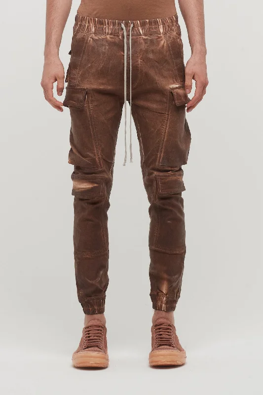Men's Coats for Cold WeatherRick Owens DRKSHDW Mastodon Megacargo in Henna