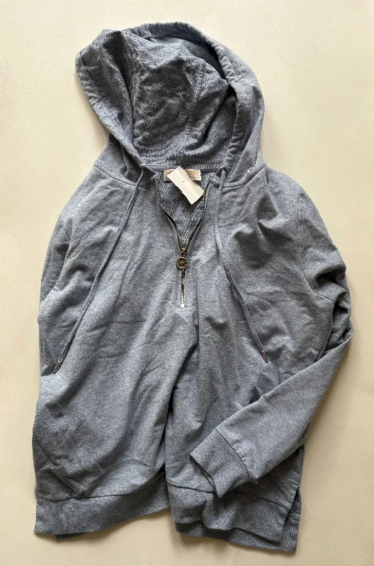 Men's Hoodies with Reinforced StitchingSweatshirt Hoodie By Michael Kors In Blue, Size: L