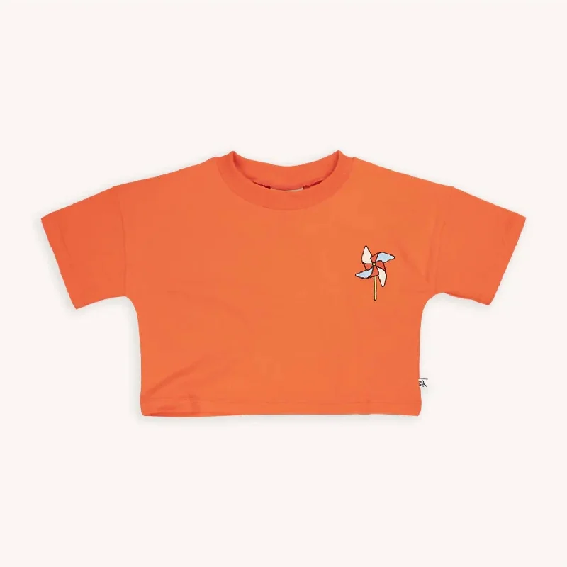 Men's Casual Friday Shirts for Relaxed Office DaysGirl's Cropped Shirt In Orange